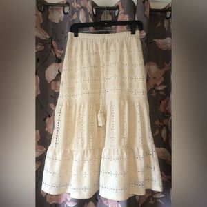 off-white lace cato maxi skirt
